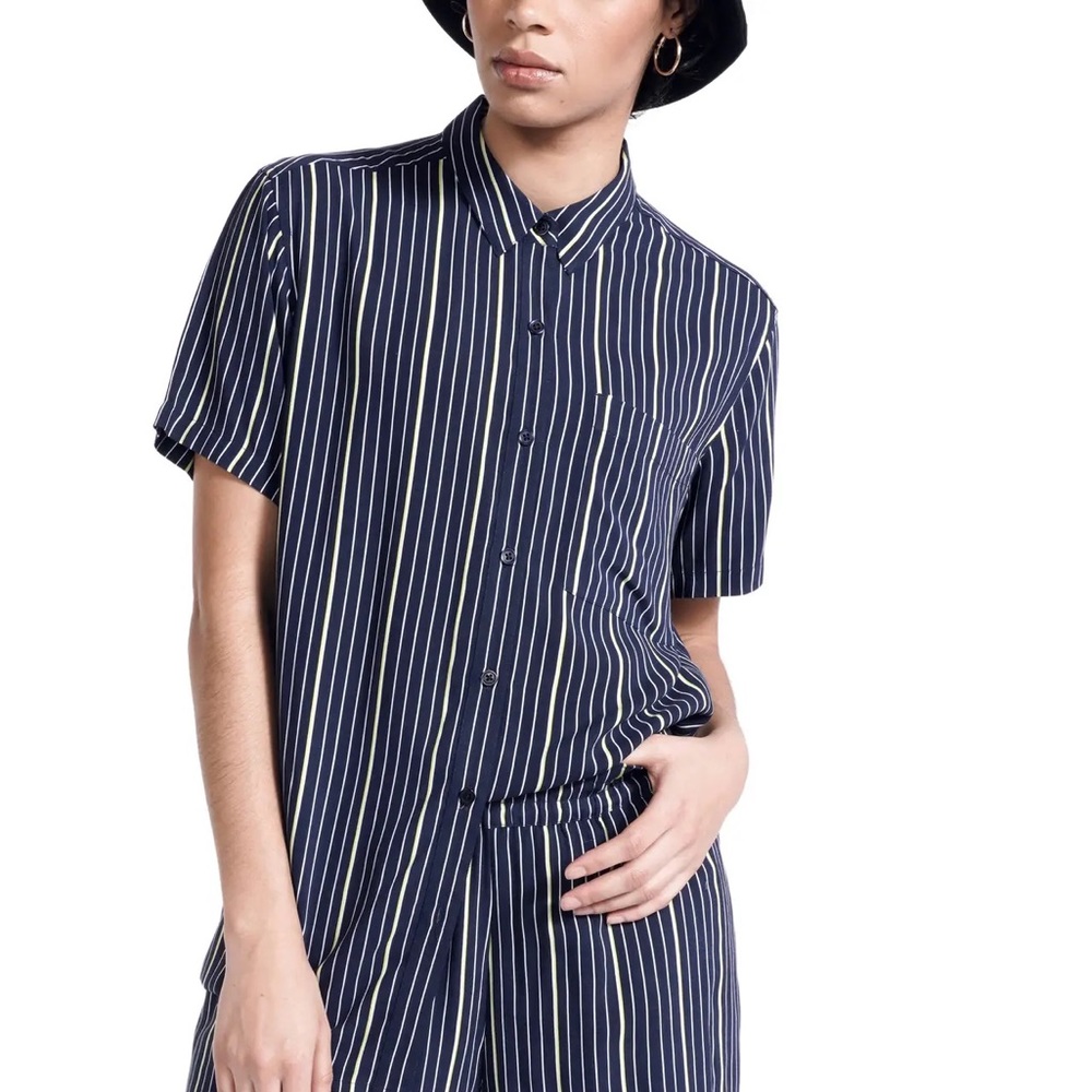 Nordstrom BP + Wildfang striped button down shirt 3X